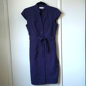 Calvin Klein Purple Structured Dress 👗 💜